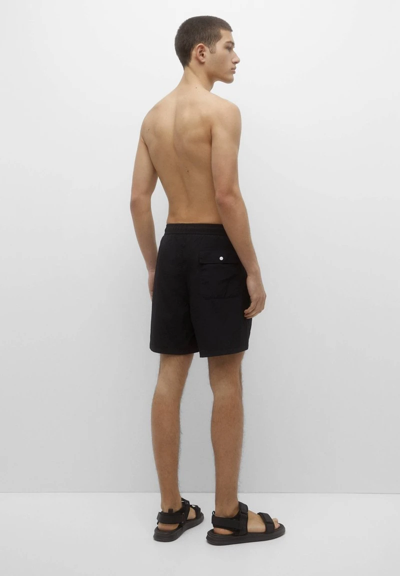 PULL & BEAR BASIC WITH ELASTIC WAISTBAND - Badeshorts - Black 3 PULL & BEAR BASIC WITH ELASTIC WAISTBAND - Badeshorts - Black