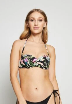 S.Oliver WIRE BANDEAU - Bikini-Top - Black