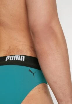 Puma LOGO SWIM BRIEF - Badehose Slip - Teal -Badebekleidungsgeschäft 06a2bc38026f481997b2273c5e9715fc