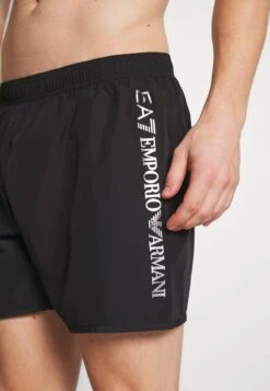 EA7 Emporio Armani SEA WORLD LOGO - Badeshorts - Nero/silver -Badebekleidungsgeschäft 14c613f05782411dba5cfd376b19f11f