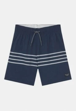 Abercrombie & Fitch PATTERN PREPPY STRIPE - Badeshorts - Navy