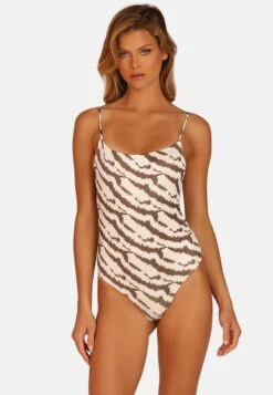 OW Collection TROPICAL - Badeanzug - Brown