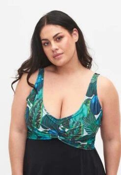 Zizzi WITH LOOSE - Badeanzug - Black Blue Leaf 10 Zizzi WITH LOOSE - Badeanzug - Black Blue Leaf -Badebekleidungsgeschäft 1f97b3807e6d4a1991659c90f166e836