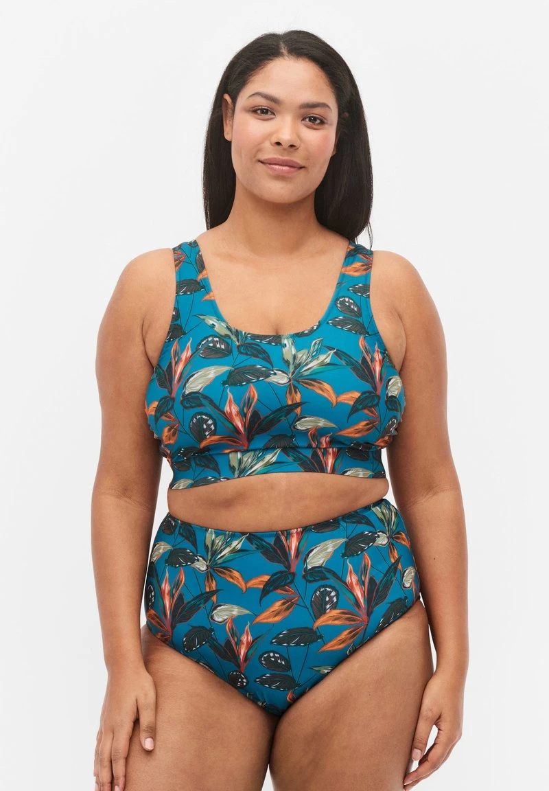 Zizzi WITH PRINT - Bikini-Hose - Leaf Print 3 Zizzi WITH PRINT - Bikini-Hose - Leaf Print