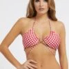 Guess MIT GINGHAM-KARO - Bikini-Top - Rot Merf -Badebekleidungsgeschäft 2bc894397bb9411a9c91aed14bb5202d