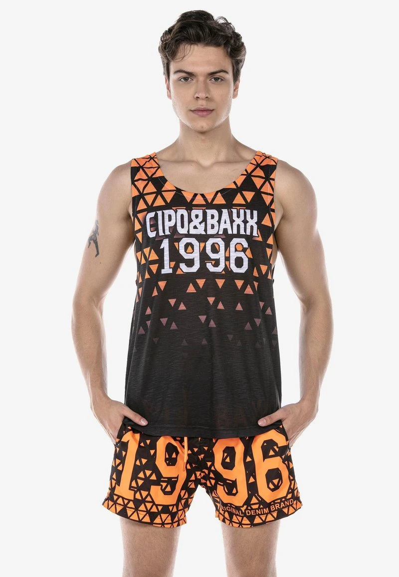 Cipo & Baxx SET - Badeshorts - Orange 6 Cipo & Baxx SET - Badeshorts - Orange – Bild 4