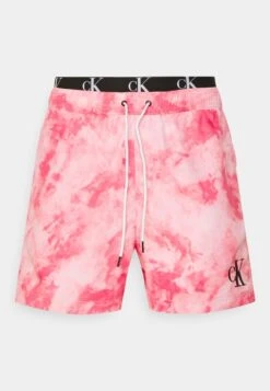 Calvin Klein Swimwear MEDIUM DOUBLE WB - Badeshorts - Tie Dye Pink -Badebekleidungsgeschäft 39d135a2dd7c4a478a36361f6e543e39