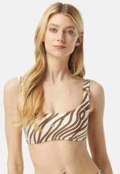 MICHAEL Michael Kors DIAGONAL LOGO RING - Bikini-Top - Bone