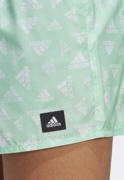 Adidas Sportswear LOGO PRINT - Badeshorts - Pulse Mint White -Badebekleidungsgeschäft 3b8f5a1b7c9f41f7b0eb883cec6266ec