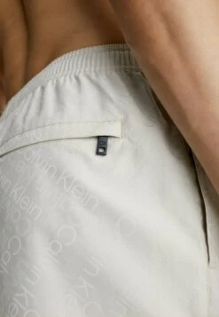 Calvin Klein Swimwear MEDIUM DRAWSTRING - Badeshorts - Stony Beige -Badebekleidungsgeschäft 494973321b034f8e97c2a59fb4cc433d