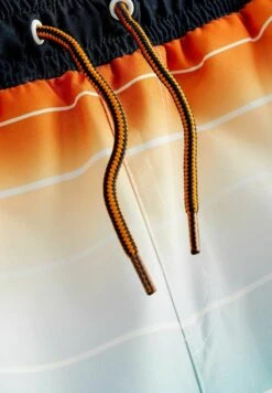 Next STANDARD - Badeshorts - Blue Orange Stripe -Badebekleidungsgeschäft 58088637a3ad447e926507ca998db78b