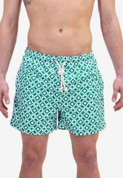 TAORMINA - Badeshorts - Verde E Bianco -Badebekleidungsgeschäft 58426145dedb4680921e8b1a8abd070b 1