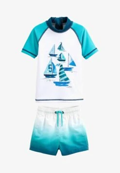 Next 2-PIECE SET - Badeanzug - Fluro Green Dinosaur -Badebekleidungsgeschäft 610b420512a440898f3590bf83920124