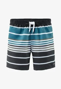 Buffalo Badeshorts - Blau/grau Langgröße