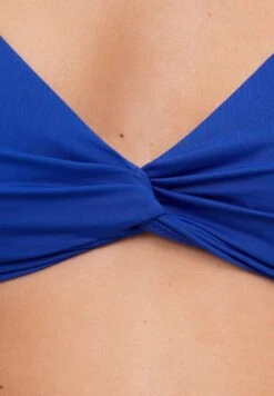 Oysho DRAPED HALTER - Bikini-Top - Blue -Badebekleidungsgeschäft 6413ab0ab22845d7979f0068715451de