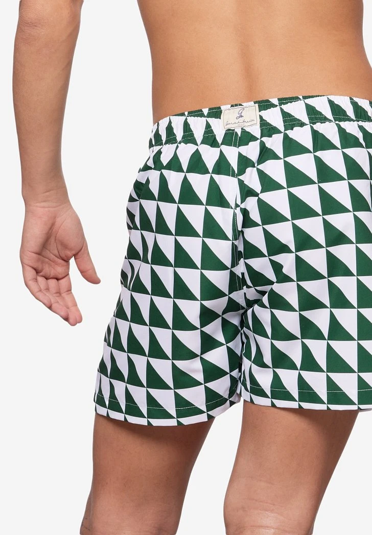 CAPRERA - Badeshorts - Verde E Bianco 6 CAPRERA - Badeshorts - Verde E Bianco – Bild 4