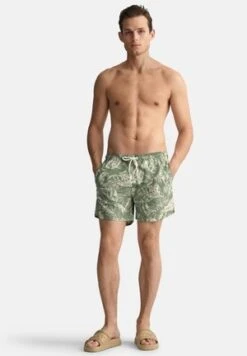 Gant CF ARMY - Badeshorts - Army -Badebekleidungsgeschäft 65335d042f6b42849cd87087c40eb1ed