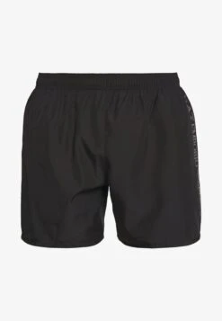 EA7 Emporio Armani SEA WORLD LOGO - Badeshorts - Nero/silver -Badebekleidungsgeschäft 687c09d99084433b9e2f6b7e19250998