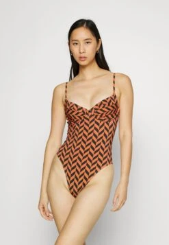 Billabong CROSS STEP ONE PIECE - Badeanzug - Brick