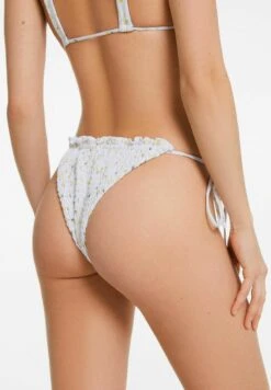 BERSHKA SMOCKED - Bikini-Hose - Off White -Badebekleidungsgeschäft 6d8e591f99c34a79ade6fe013b0cf499