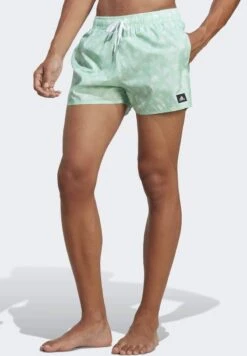 Adidas Sportswear LOGO PRINT - Badeshorts - Pulse Mint White