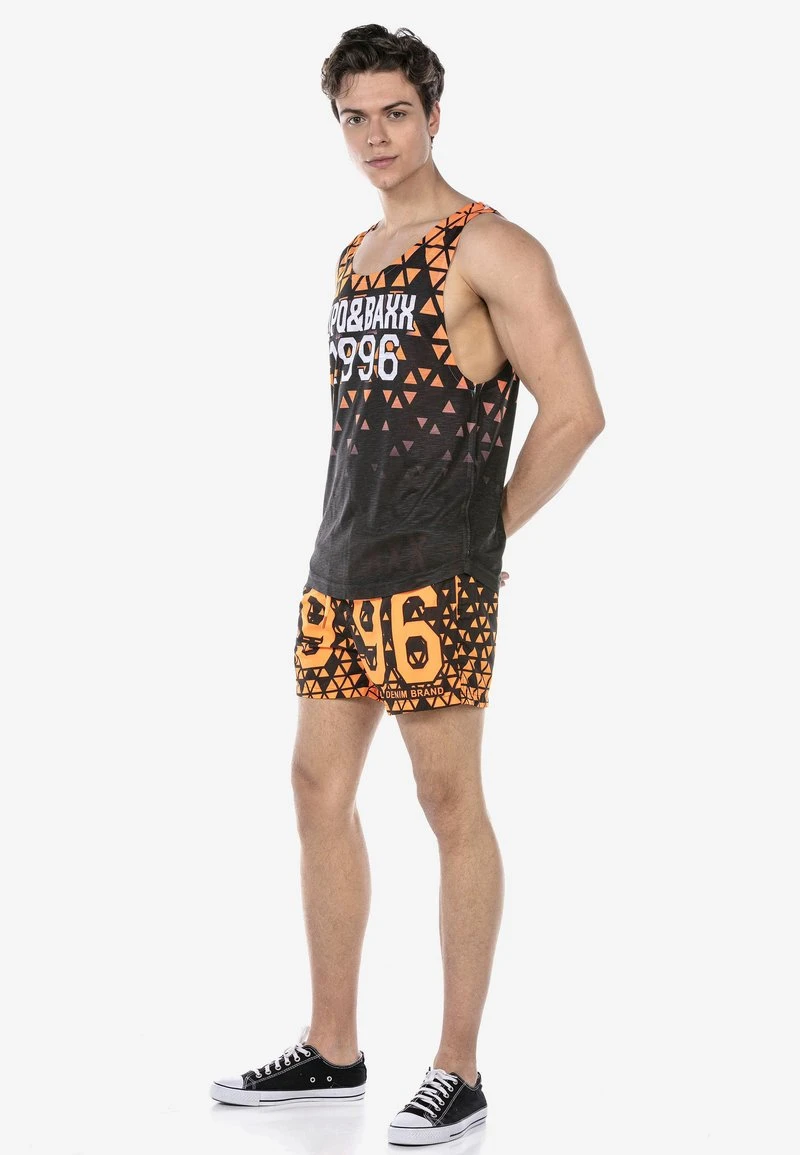 Cipo & Baxx SET - Badeshorts - Orange 4 Cipo & Baxx SET - Badeshorts - Orange – Bild 2