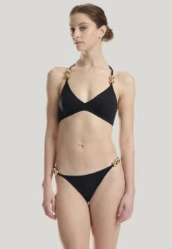Wolford ESSENTIALS GOLDBUBBLES - Bikini-Top - Black -Badebekleidungsgeschäft 792211a59ae54a238447b270b43c50ec