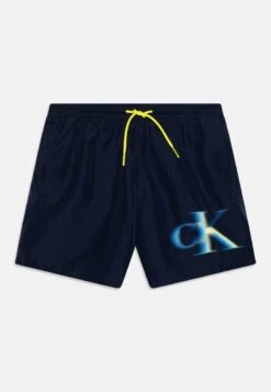 Calvin Klein Swimwear MEDIUM DRAWSTRING GRAPHIC - Badeshorts - Navy Iris
