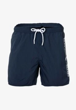 Emporio Armani EMBROIDERY LOGO - Badeshorts - Dunkelgrau-braun -Badebekleidungsgeschäft 7a809af349a44ec3bc3ac5ab6ee5b695