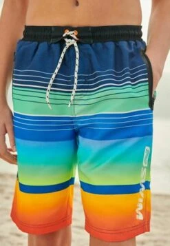 Next STANDARD - Badeshorts - Blue Orange Stripe -Badebekleidungsgeschäft 8108ca41de854630b2605e7e425c0be9