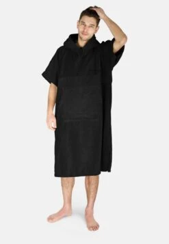 SURFER PONCHO - Strandaccessoire - Schwarz -Badebekleidungsgeschäft 88875c79afaa40c09aed09572181c699 1