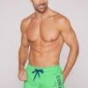 Camp David MIT LOGO PRINT - Badeshorts - Electric Green