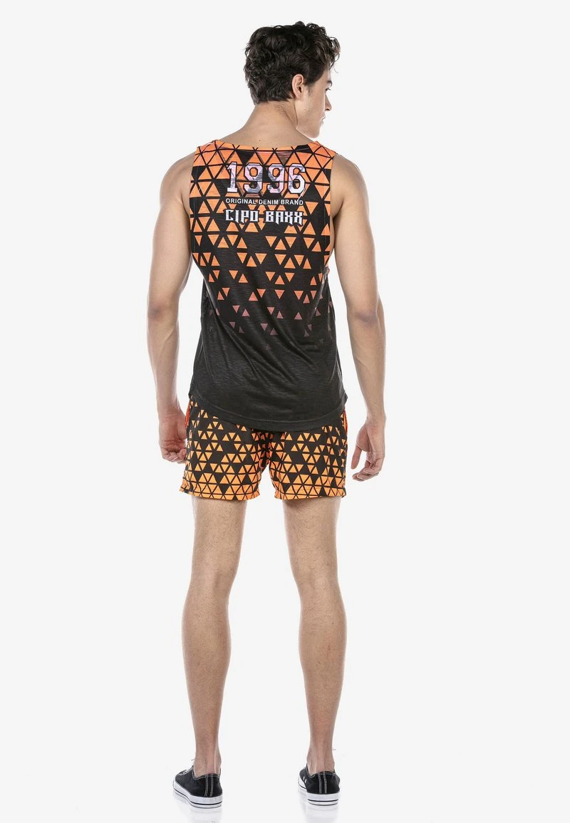 Cipo & Baxx SET - Badeshorts - Orange 5 Cipo & Baxx SET - Badeshorts - Orange – Bild 3