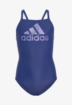 Adidas Sportswear BIG LOGO - Badeanzug - Victory Blue/ Violet Fusion