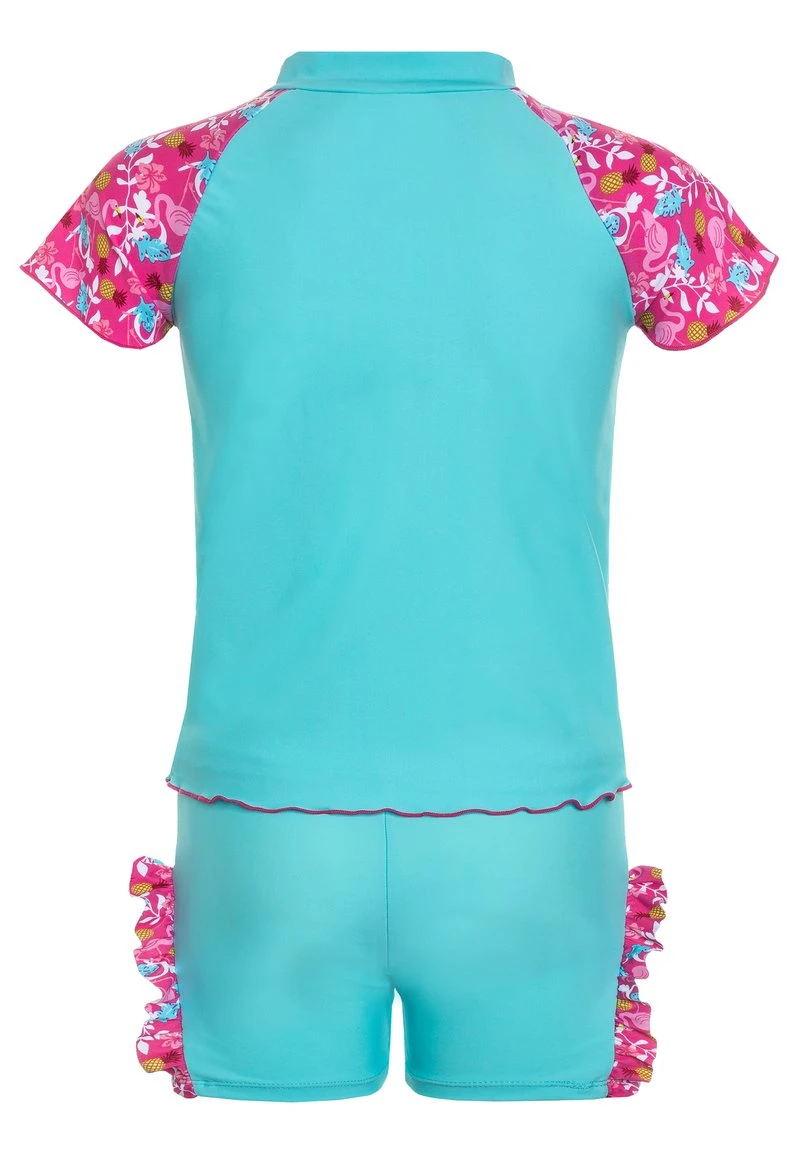 Playshoes UV-SCHUTZ FLAMINGO SET - Badeanzug - Türkis 4 Playshoes UV-SCHUTZ FLAMINGO SET - Badeanzug - Türkis – Bild 2