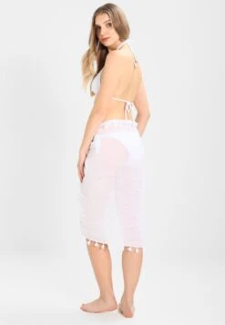 Seafolly BEACH BASICS SARONG - Strandaccessoire - White -Badebekleidungsgeschäft b323f08d257e4af796413874af6dc60a