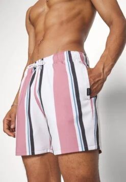 Hollister Co. ELEAVTED ESSENTIALS STRIPES - Badeshorts - Pink 13 Hollister Co. ELEAVTED ESSENTIALS STRIPES - Badeshorts - Pink -Badebekleidungsgeschäft b488843a84c6464c99191bdf22eba6db