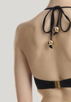 Wolford ESSENTIALS GOLDBUBBLES - Bikini-Top - Black -Badebekleidungsgeschäft b746a896587f4e74bc76329ef0777e53