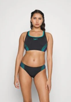 Speedo SET - Bikini - Black/chroma Blue/aquarium