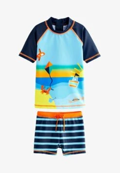 Next 2 PIECE SUNSAFE SET STANDARD - Badeanzug - Blue Dinosaur -Badebekleidungsgeschäft baa716ef41d14018baecb17cd2fe4ab2
