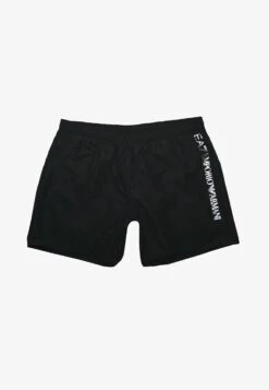 EA7 Emporio Armani SEA WORLD LOGO - Badeshorts - Nero/silver -Badebekleidungsgeschäft c237f55b11d84967a19d48116cc95b13