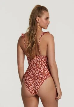 Shiwi BOBBY - Badeanzug - Frozen Choco Brown -Badebekleidungsgeschäft c730bceed4624b55a03e0f8f83584461