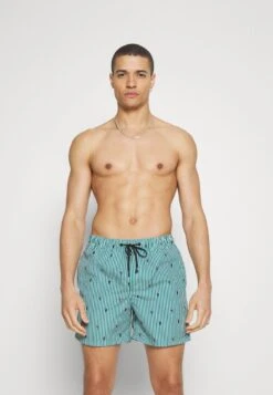 Jack & Jones JPSTFIJI JJSWIM MINI STRIPE - Badeshorts - Deep Lake