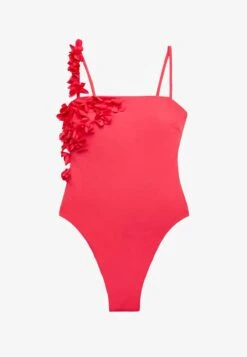 Oysho APPLIQUÉ BANDEAU - Badeanzug - Coral -Badebekleidungsgeschäft dbb06a26d4084743b9f3f6eccde74ab5