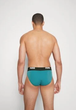 Puma LOGO SWIM BRIEF - Badehose Slip - Teal -Badebekleidungsgeschäft df4c6a36af9b4ffe8b26ee63cef6f2e1