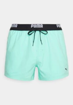 Puma SWIM MEN LOGO LENGTH - Badeshorts - Black -Badebekleidungsgeschäft e2bc415729e64e88932792a9e52f8fe3