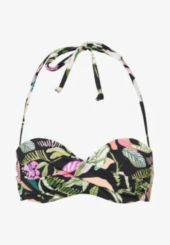 S.Oliver WIRE BANDEAU - Bikini-Top - Black -Badebekleidungsgeschäft ebdea562ea7e46449fbbcebc3a23b9db