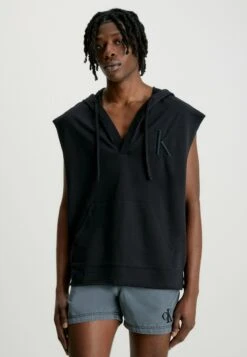 Calvin Klein Swimwear UNISEX HOODIE - CK AUTHENTIC - Strandaccessoire - Pvh Black