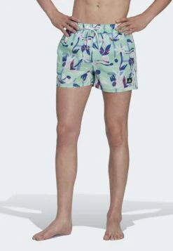 Adidas Sportswear SEASONAL FLORAL CLX VERY SHORT LENGTH - Badeshorts - Pulse Mint/ White