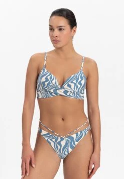 BEACHLIFE TWIST - Bikini-Top - Blauw